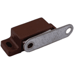 Magnetschnäpper m. Haftmagnet /,u. Gegenplatte / Nr.227240 braun (VE=50)