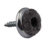 Filz-Stuhlgleiter m. Metallplatte,25 mm / Nr. 340950 (VE=100)