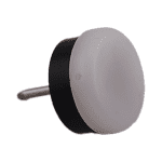 Stuhlgleiter Gummi / Kunststoff m. Nagel,schw.-weiß / 20 mm Nr. 340630 (VE=100)