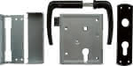 Kastenschloss Universal / PZW 8/68 mm,DIN R/L kpl. / PVC-Grt. schiessende Falle / 79PK