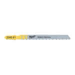 Milwaukee Stichsägeblatt f. Holz,T101B / Schnittlänge 75 mm / (VE=5),Zahnteilung 2,5 mm