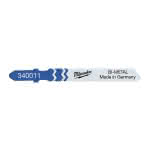 Milwaukee Stichsägeblatt f. Metall + Edelstahl,T118AF / Schnittlänge 55 mm / (VE=5),Zahnteilung 1,2 mm