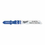 Milwaukee Stichsägeblatt f. Metall + Edelstahl,T118BF / Schnittlänge 55 mm / (VE=5),Zahnteilung 2 mm