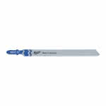 Milwaukee Stichsägeblatt f. Metall,T318A / Schnittlänge 105 mm / (VE=5),Zahnteilung 1 mm