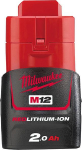 Milwaukee Ersatzakku,M12 B2 / 12V-2,0 Ah