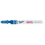 Milwaukee Stichsägeblatt Universal,T123XF / Schnittlänge 91 mm / (VE=5),Zahnteilung 2,5 / 1,8 mm