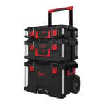 Milwaukee PACKOUT Promo -Set 1 / 3-teilig,Trolley-Koffer, Koffer groß u. Koffer
