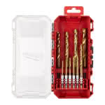 Milwaukee Metallbohrer-Satz schlagfest SHOCKWAVE,HSS-G TIN Red Hex / 3-10mm / 10-tlg. / 1/4"