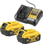 DeWalt Akku Starter Kit / DCB1104P2-QW,Inkl. 2 Stk. 18 V / 5,0 Ah