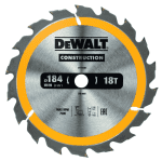 DeWalt Kreissägeblatt Construction,184 mm / 16 mm / Z18