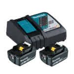Makita Akku-Power Source KIT,2 x 18V / 6,0Ah, Ladegerät DC18RC