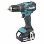Makita Akku Bohrschrauber / DDF491ZJ01,18V / Solo / mit Wechselkopfsystem / 4 Vorsätze