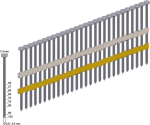 Prebena Rundkopfnagel,RK31/65BK 20 Grad -magaziniert- (VE=3000)