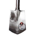 Löwe-Spaten Gr. 1 / Geestmünder Form,275x160/180 mm / m. T-Stiel / blk. pol.