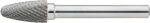 Forum HM-Frässtift,Rundbogenform / 6 x 18 mm / RBF 0618C