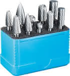 Forum Hartmetallfrässtift-Satz,10 tlg. / Schaft 6 mm / Zahnung C