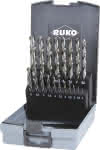 Ruko Spiralbohrer-Kassette / DIN338,1,0 - 10,0 mm (0,5 St.) / 19-tlg.,geschliffen HSS-G