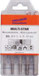 Mehrzweckbohrer-Satz Multi-Star,4,0 - 10,0 mm / 5 tlg.