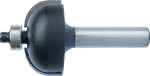 Fortis HW-Hohlkehlfräser m. Anlauflager,r = 12,7 mm / NL = 16 mm / Schaft 8mm