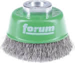 Forum Topfbürste Edelstahldraht,80 mm / M14 / gewellt