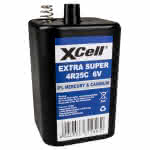Blockbatterie / XCell,4R25 / 6,0V
