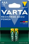 VARTA Akku-Batterie,Micro (AAA) / 1,2V / 1000mAh / NiMH / 2er Blister