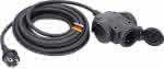 AS Verteilersteckdose (3-fach),230V (16A) / 4,5 mtr. / Vollgummi