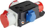 AS Adapter (CEE),Eingang: CEE-Stecker 1x32A,Ausgang: CEE-Steckdose 1x16A/1x32A