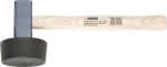 Plattenlegerhammer/ Rund,1500g / aufgeschraubt. Gummiaufsatz