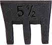 Guss Hammerkeil / S-Fix,Grösse 00 / 13 mm / 100 - 200g