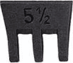 Guss Hammerkeil / S-Fix,Grösse 6 / 50 mm / 3000 - 15000g