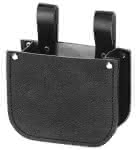 Nagel-Tasche 2 Fächer,2 Fächer / Schwarzes Leder