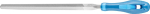 Pferd Dreikantfeile m. PVC-Griff,150 mm / Hieb 1 / Schrupp