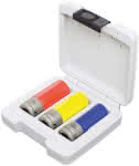 ASW Kraft-Steckschlüsselsatz,1/2" / 17/19/21 mm / Kunststoffschutzhülle