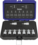 Forum Steckschlüssel-Einsatz Garnitur,1/2" / T20 - T60 / f. Innen-Torx,9-tlg.