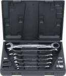 KS-Tools Ratschenring-Maulschlüssel-Satz,10-tlg. / 8 - 19 mm / im Koffer