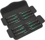 Wera Elektroniker Schraubendreher-Satz,Kraftform Micro 12 Universal 1 / 12-tlg.,PH/Schlitz/TX/Innen-6-kt.