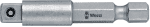 Wera Werkzeugschaft / Aussen 4-kt./6-kt.,Nr. 870/4 / 1/4" x 50 mm