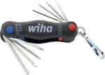 Wiha 6-kt. Stiftschlüsselsatz,Nr. 351 PM8X / 0,7-2,0 mm / Klapphalter,PH/Schlitz