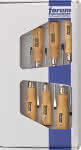 Forum Schraubendreher-Satz,6-tlg. / Holzheft,PH/Schlitz