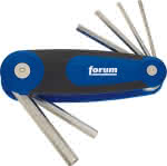 Forum 6-kt. Stiftschlüsselsatz,2,5 x 8,0 mm / Klapphalter