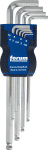 Forum 6-kt. Stiftschlüsselsatz / Kugelk.,1,5 - 10,0 mm / lang / Halter