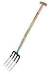 Spatengabel m. T-Stiel 85 cm,4 Lanzenzinken 28 x 19 cm Nr. 62087