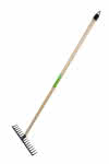Gartenrechen Extra konz. Duelle m. Stiel,140 cm 16 Zinken 40 cm Nr. 66346