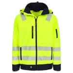 Herock Warnschutz-Softshelljacke / Gregor,100% PES / gelb/marineblau / Gr. 3XL