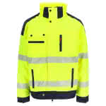 Herock Warnschutz-Arbeitsjacke / Hodor,100% PES / gelb/marineblau / Gr. L