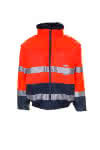 Planam Comfortjacke Contrast Nr. 2046,Orange/Marine Grösse L