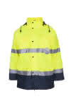Planam Parka / Warnschutz (wasserdicht),100% PES / gelb/marine / Gr. XXL