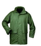 PU-Flex-Regenjacke (m. Kapuze),oliv / Gr. M