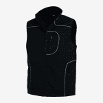 FHB Softshell-Weste / Martin,96% PES/4% Elasthan / Schwarz / Gr. M